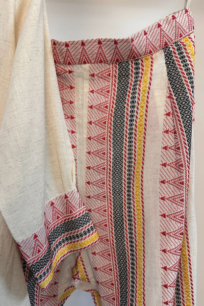 Khadi cotton thread embroidery workwear Co-ord set