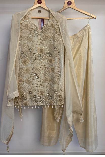 Beige Designer Co-ord Set