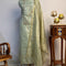Zari Kota Green Embroidered Unstitched Suit Set