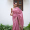 Tussar cutwork border saree