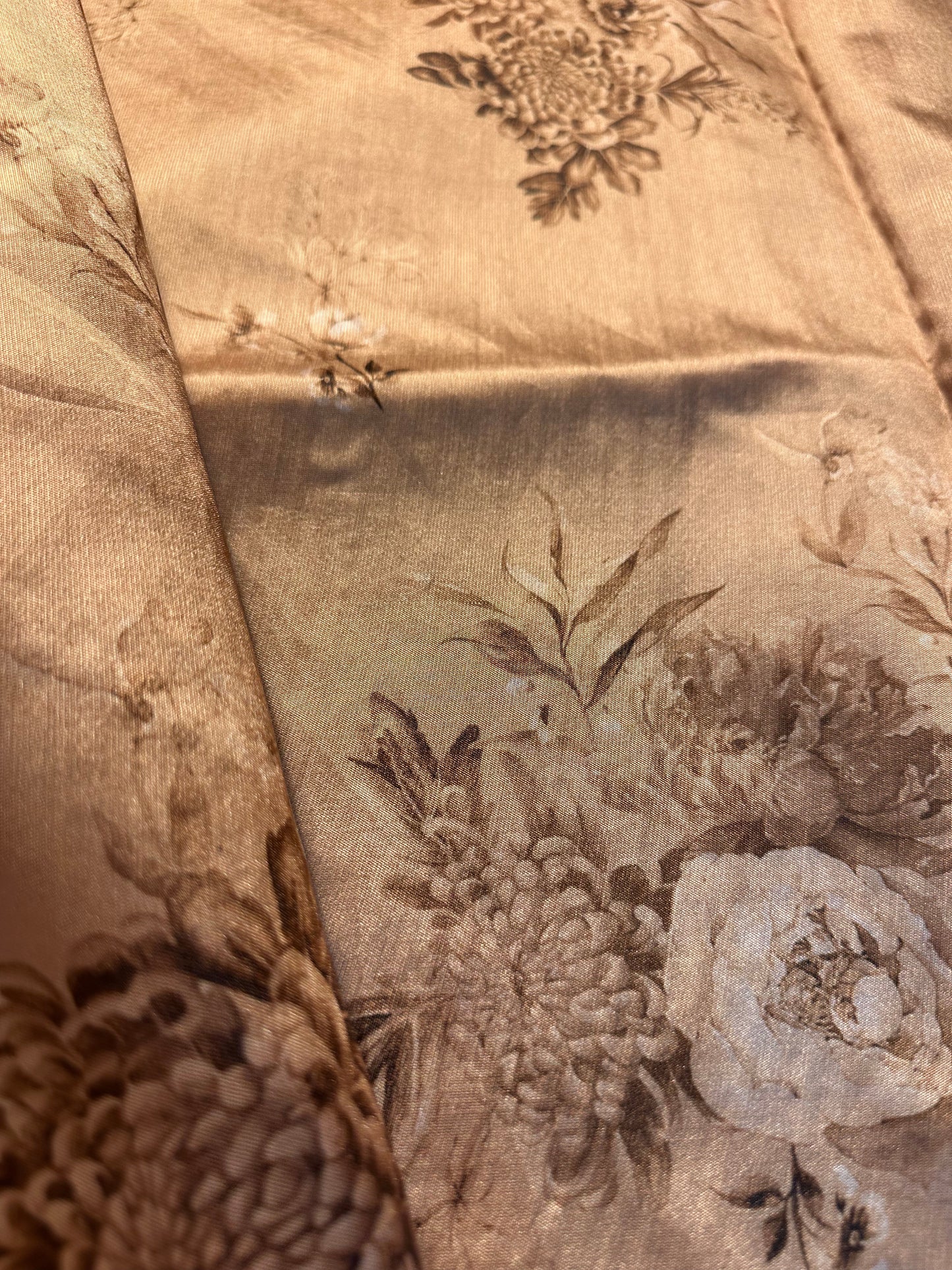 Golden tissue saree